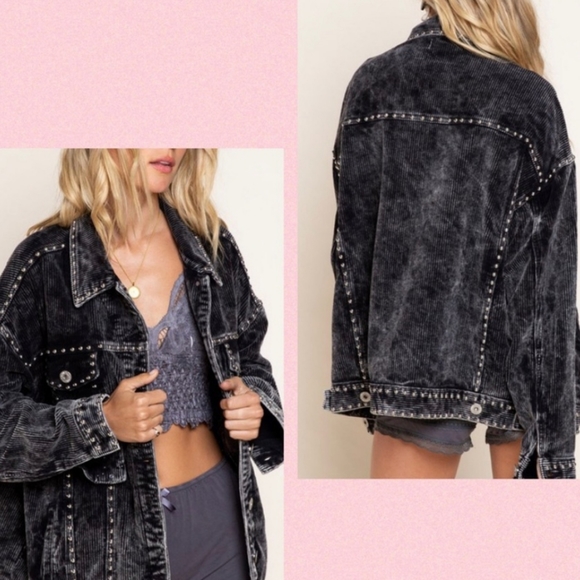 POL Studded Corduroy Jacket - Picture 2 of 6